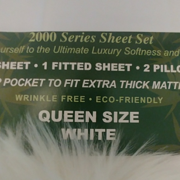 2000 Series Bedding 200 Series White Queen Size Sheet Set Poshmark
